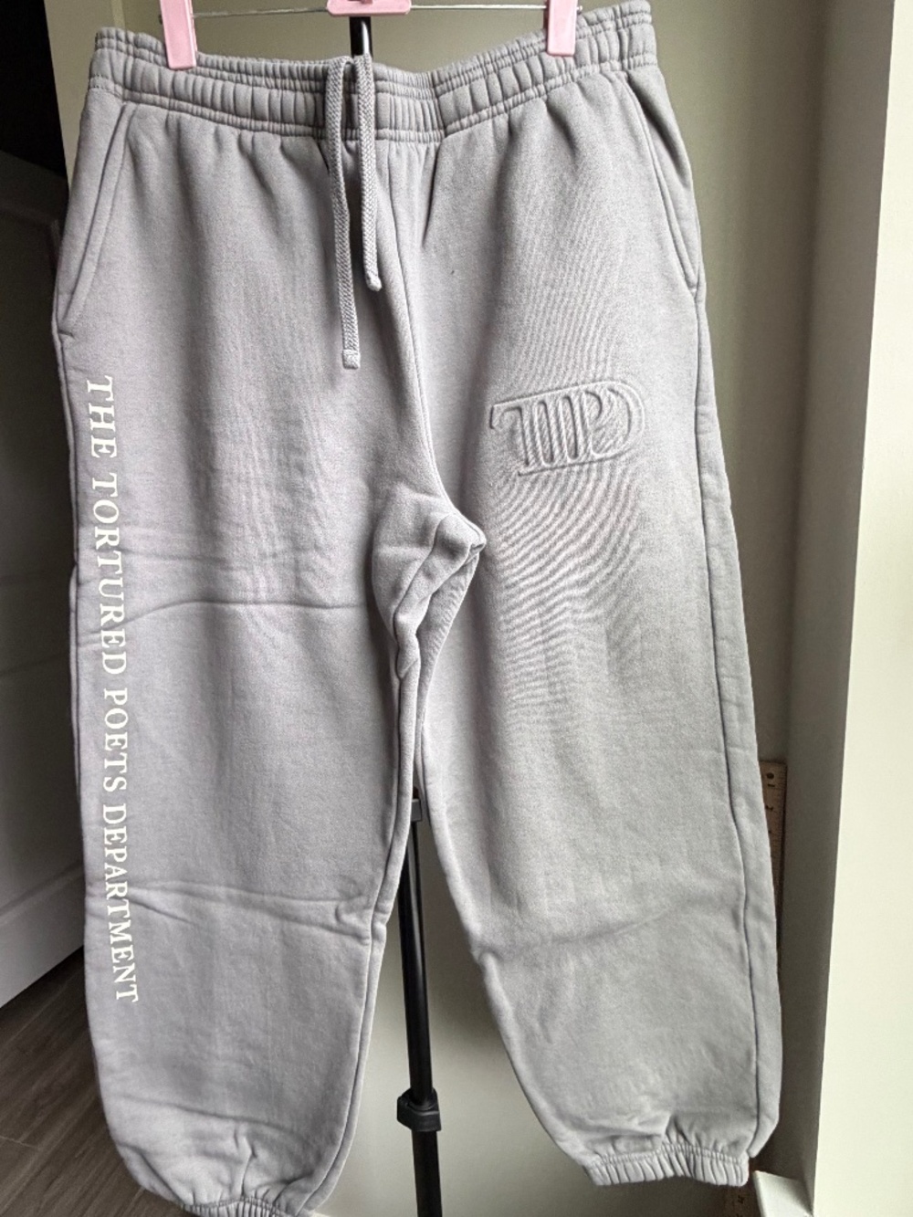 TTPD Embossed Sweatpants | Taylor Swift | Gray | 2XL
